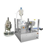 Automatyczne, gotowe opakowanie do napełniania worków z napełniaczem tłokowym do płynów i past
