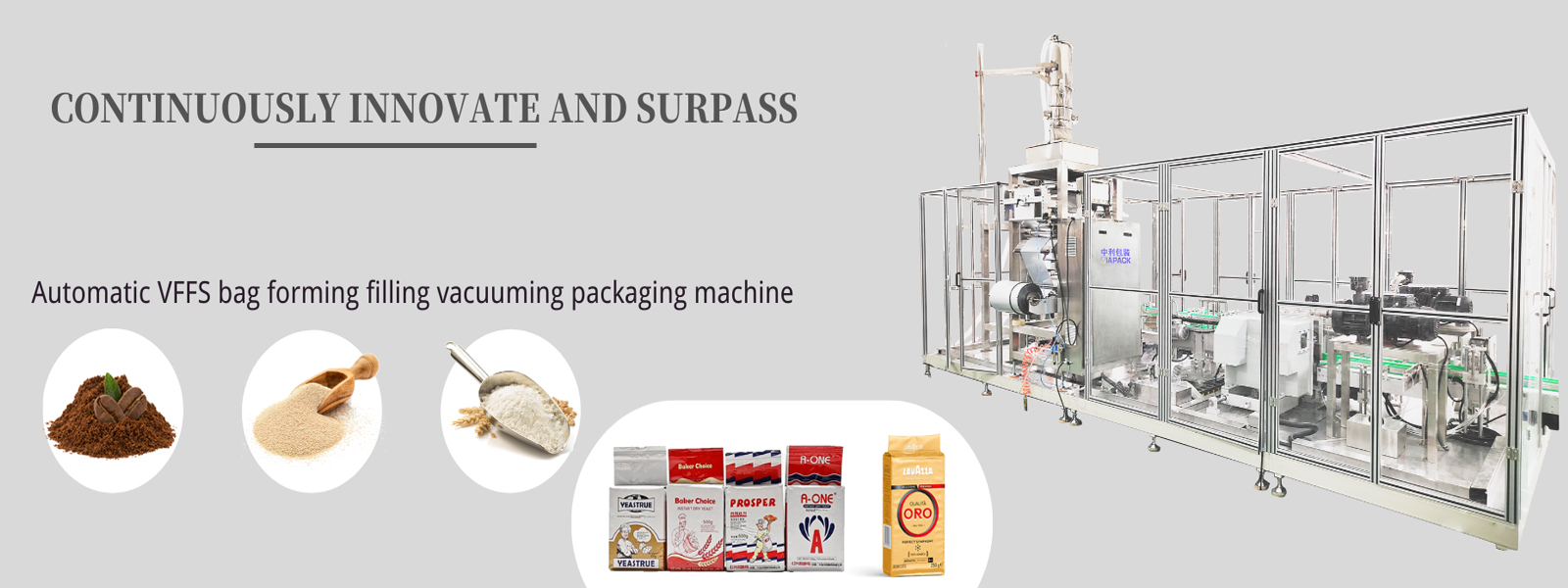 Automatic dry yeast vacuum packaging machine IAPACK