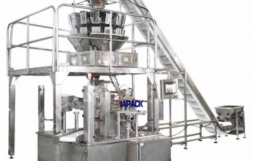 Automatyczna rotacyjna torba doy z zgrzewarką do pakowania na zamek błyskawiczny